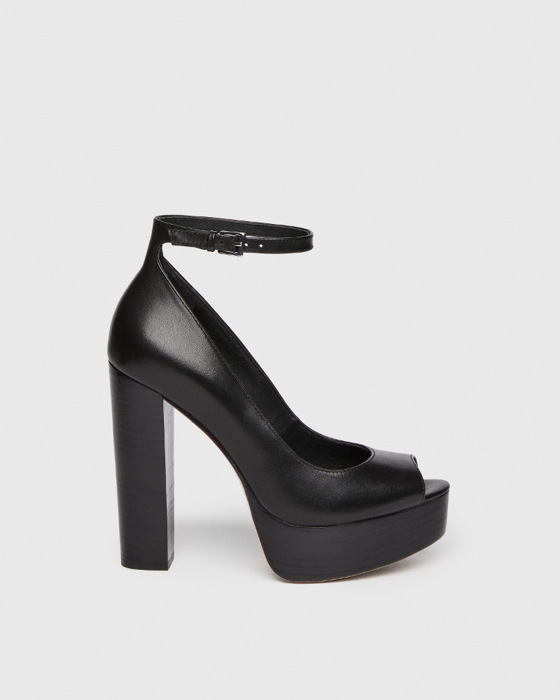 Cassidy Sandal - Black Leather